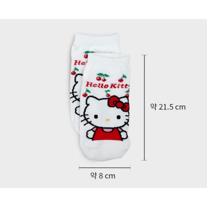 [SANRIO] Tất thể thao trẻ em Sanrio Characters 2 Bộ 3 loại (4-6 tuổi / 7-9 tuổi)