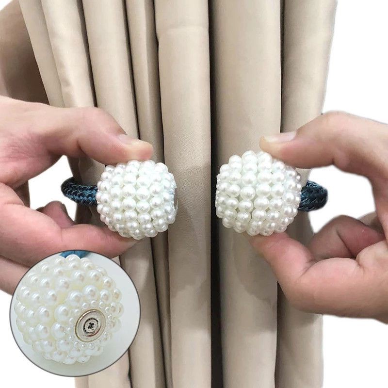 Dây buộc rèm dạng nam châm hút thiết kế dây bện tiện lợi không cần khoan lỗ