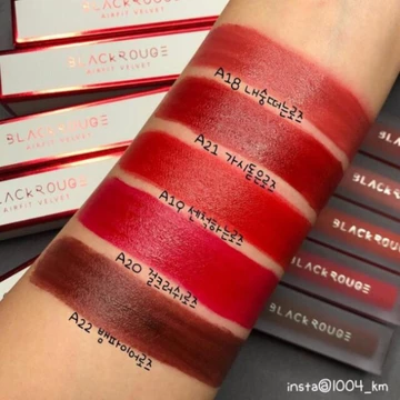 SALE2 [A21-A26] Son Kem Lì Black Rouge Air Fit Velvet Tint Cực Hot SALE2