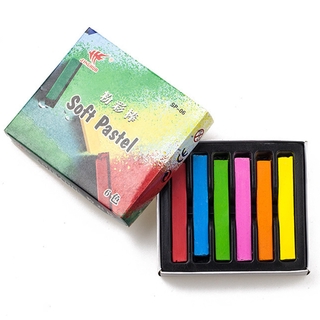 6 / 12 / 24 Màu Pastel Mềm Cho Nghệ Sĩ Sinh Viên Tranh Phấn Bộ Không Độc Hại Nghệ Thuật Thủ Công Trường Văn Phòng Phẩm
