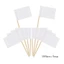 Yjcnelcr 100 Miếng Trống Tăm Cờ Mini Nhãn Có Que Đánh Dấu Phô Mai Chọn Cho Cupcake Toppers Trái Cây Appe