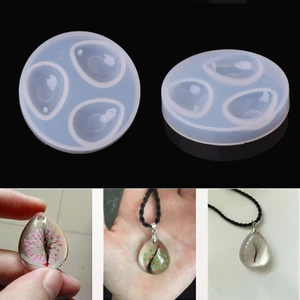 Khuôn silicone làm mặt dây chuyền hình giọt nước Flgo