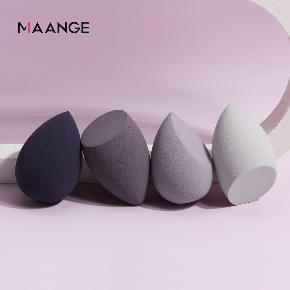 Ảnh Bộ 4 mút trang điểm MAANGE sử dụng ướt và khô mềm mại với hộp đựng 9452 3