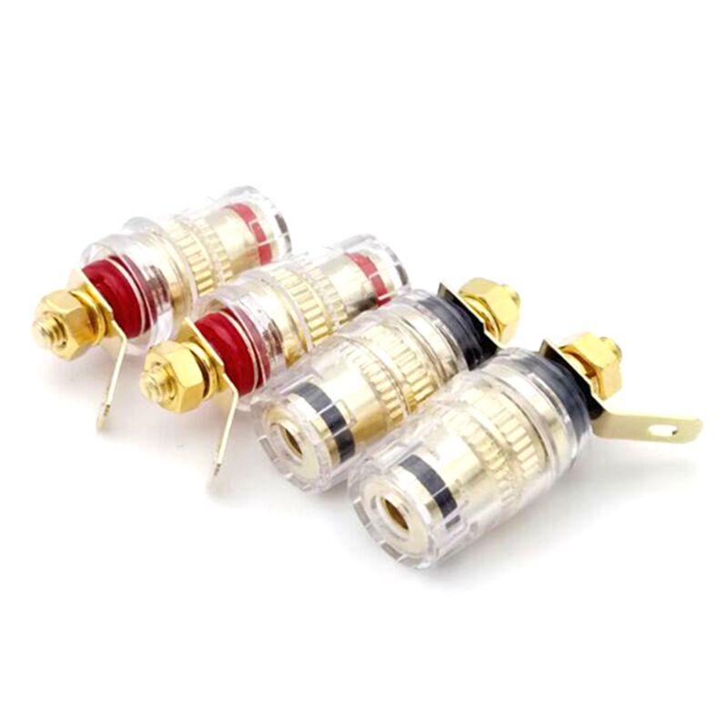 Pcf * 8 Cái Bộ Loa Thiết Bị Đầu Cuối Ràng Buộc Bài 4 Mm Chuối Cắm Ổ Cắm Bộ Khuếch Đại Tần Số Thấp Kết Nối Cho Loa