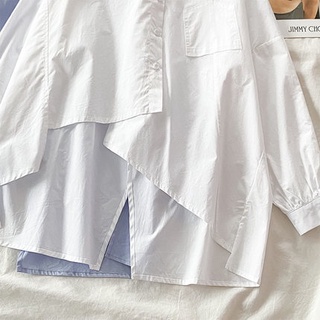 Áo Sơ Mi Nữ Tay Dài Dáng Rộng Phong Cách Hàn Quốc baju baju wanita Lenan panjang