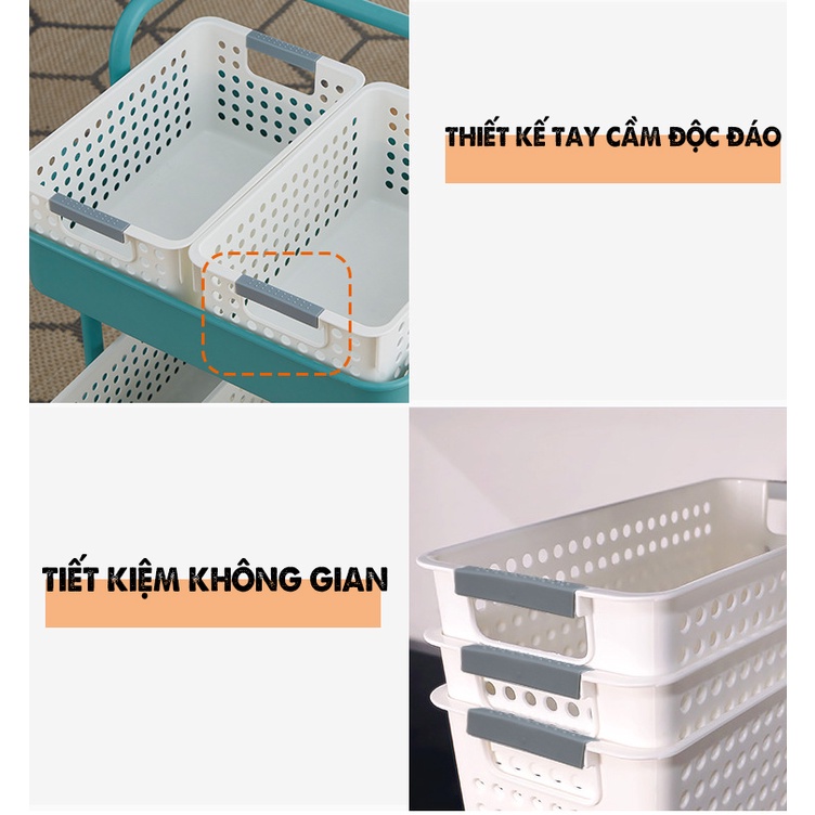 Giá Chia Đồ Đa Năng, Giỏ Treo Đồ Tiện Lợi