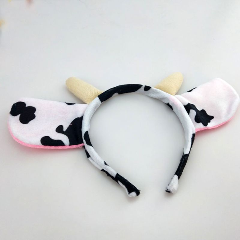 Dasbsug 3 Bộ Mũ Động Vật Bò Bộ Trẻ Em Bé Gái Bé Trai Dây Buộc Halloween fo