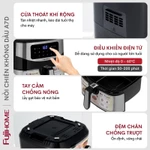 Nồi chiên không dầu 8L điện tử Fujihome Nhập Khẩu chống dính cao cấp, Nồi chiên cơ không hơi nước tự ngắt an toàn — ảnh 6