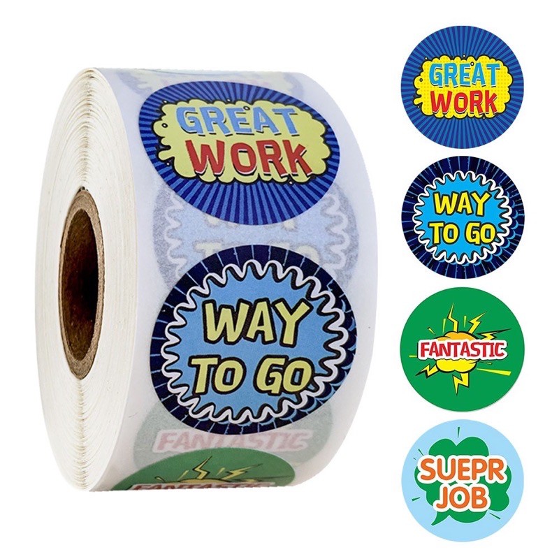 Ảnh 500 Miếng dán Sticker 2,5cm nhiều mẫu cho bé 1