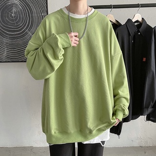 Áo Sweater Trơn Mỏng Tay Dài Cổ Tròn Thời Trang Cho Unisex Chất Lượng Cao Size M-3XL