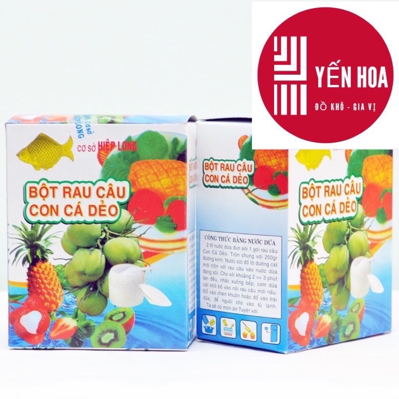 12 gói - 1 hộp Bột rau câu con cá dẻo Hiệp Long | Shopee Việt Nam