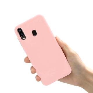 Ốp điện thoại silicon dẻo mặt nhám màu kẹo cho Samsung Galaxy A10 A20 A30 A40 A50 A60 A70 A20e 20