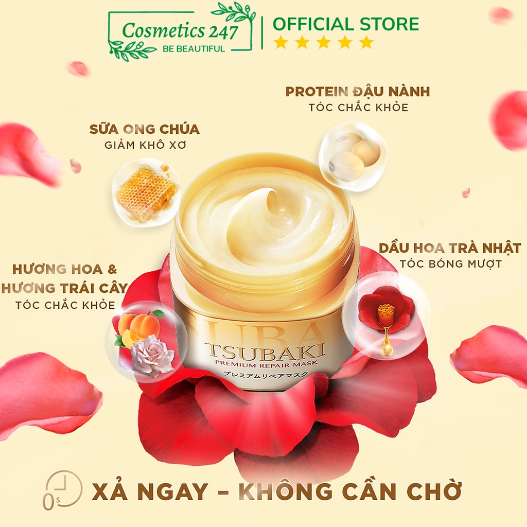 Ảnh Mặt nạ tóc Tsubaki Phục hồi tóc hư tổn 180G 1