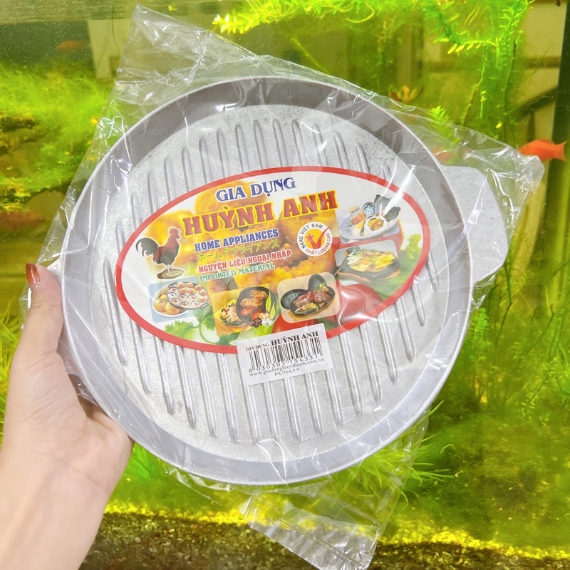 Chảo nhôm, chảo gang  nướng thịt ,làm bò sốt - chảo HUỲNH ANH