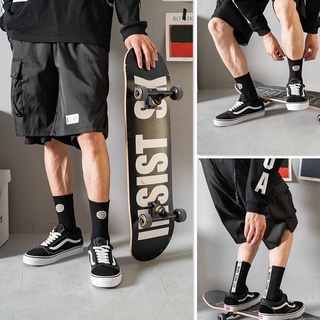 Tất cổ cao nữ nam phong cách Hàn Quốc vớ thể thao streetwear trẻ trung năng động thời trang thu hè cá tính HANASO TD055