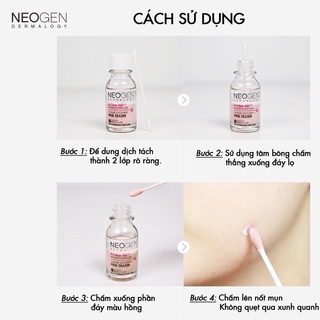 (Hàng Công Ty) Chấm Mụn Neogen Dermalogy A Clear Aid Soothing Pink Eraser 2 Lớp 15ml Duduhouse