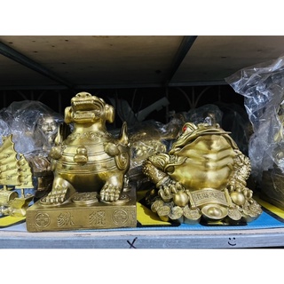 Cặp cóc thiềm thừ tỳ hưu cỡ lớn vật phẩm phong thuỷ tài lộc bằng đồng