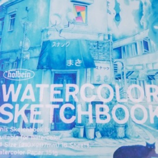 Sổ / Giấy vẽ Holbein Watercolor Sketchbook size A4 - tô được màu nước