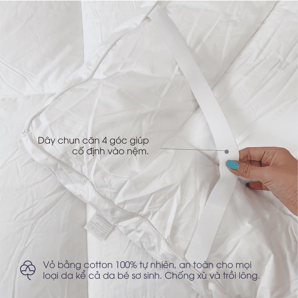 Ảnh Topper Changmi Bedding lông vũ nhân tạo Microfiber Hàn Quốc chuẩn khách sạn 5 sao, tăng độ êm cho nệm 3