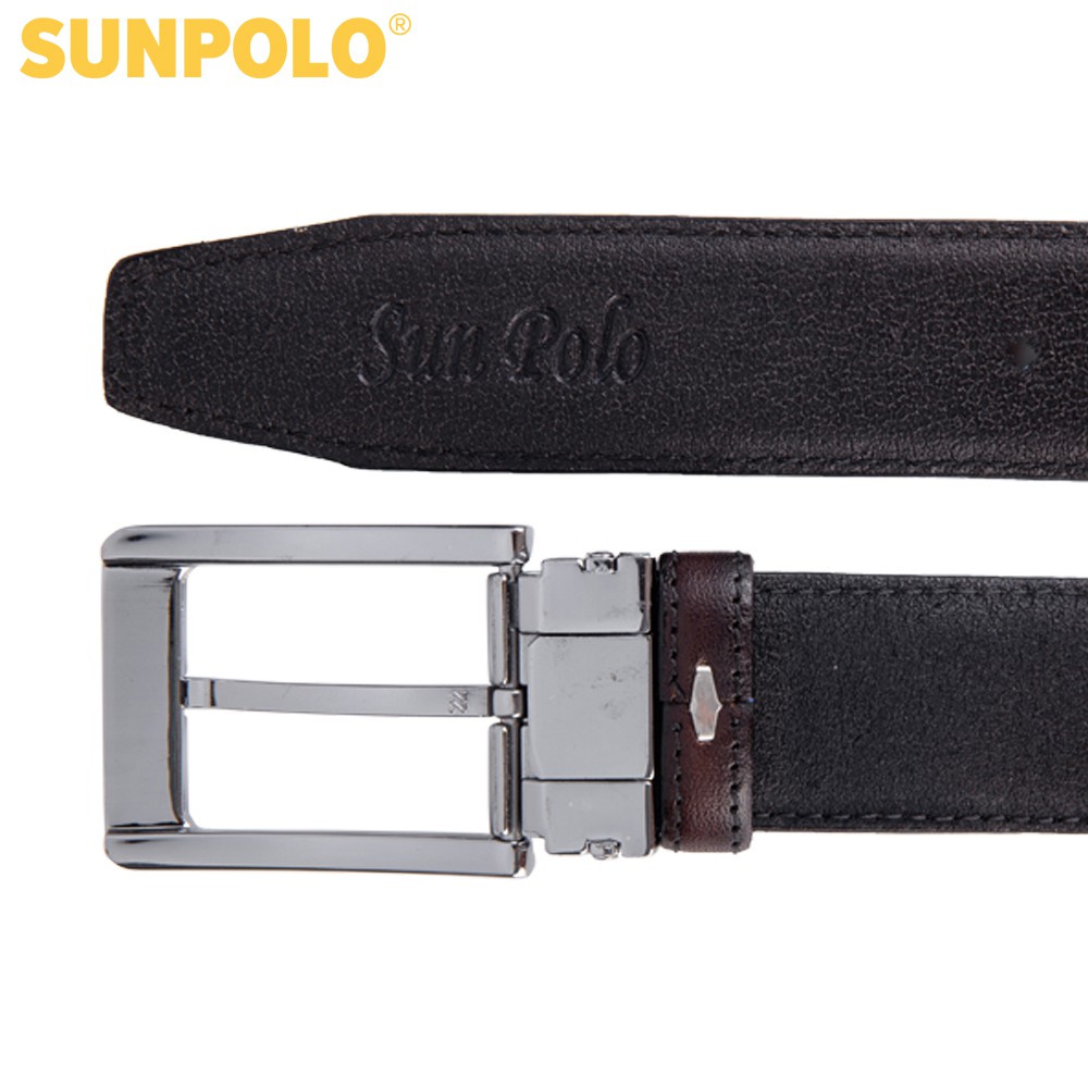 Ảnh Dây Nịt Nam Da Bò Khóa Kim Cao Cấp SUNPOLO - BSMK36 3