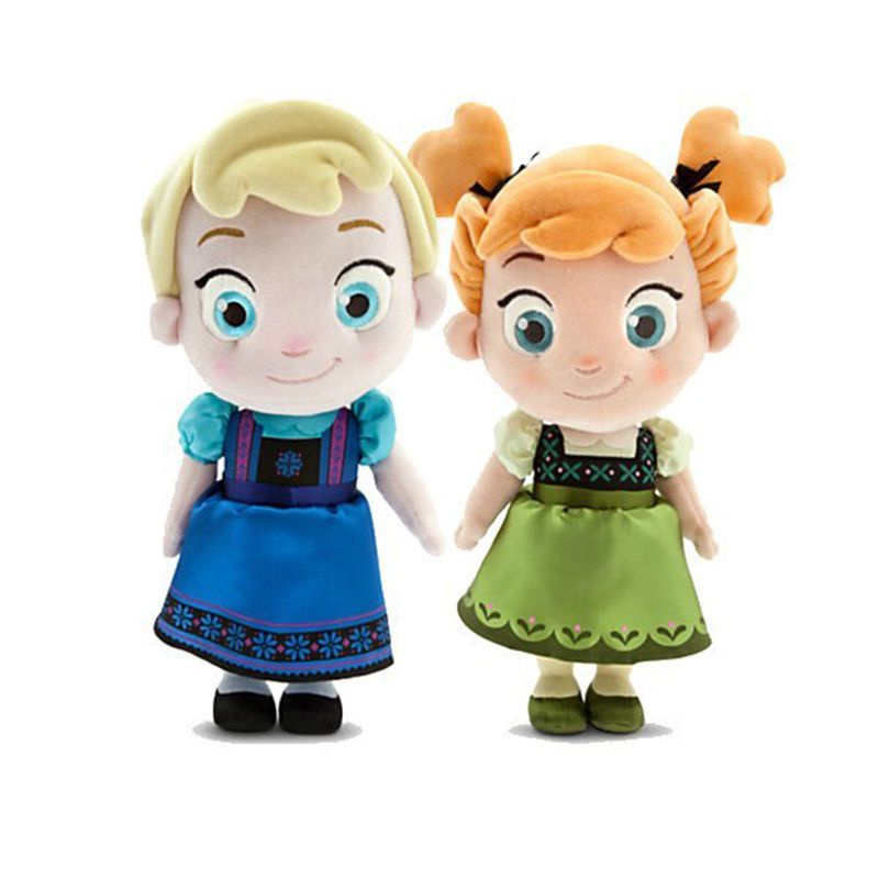 Frozen 12 "Đồ chơi trẻ mới biết đi Elsa & Anna Đồ chơi búp bê nhồi bông công chúa mềm mại
