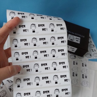 Set 90 Tem dán niêm phong dễ thương open me kích thước 35x22mm, mẫu ngẫu nhiên