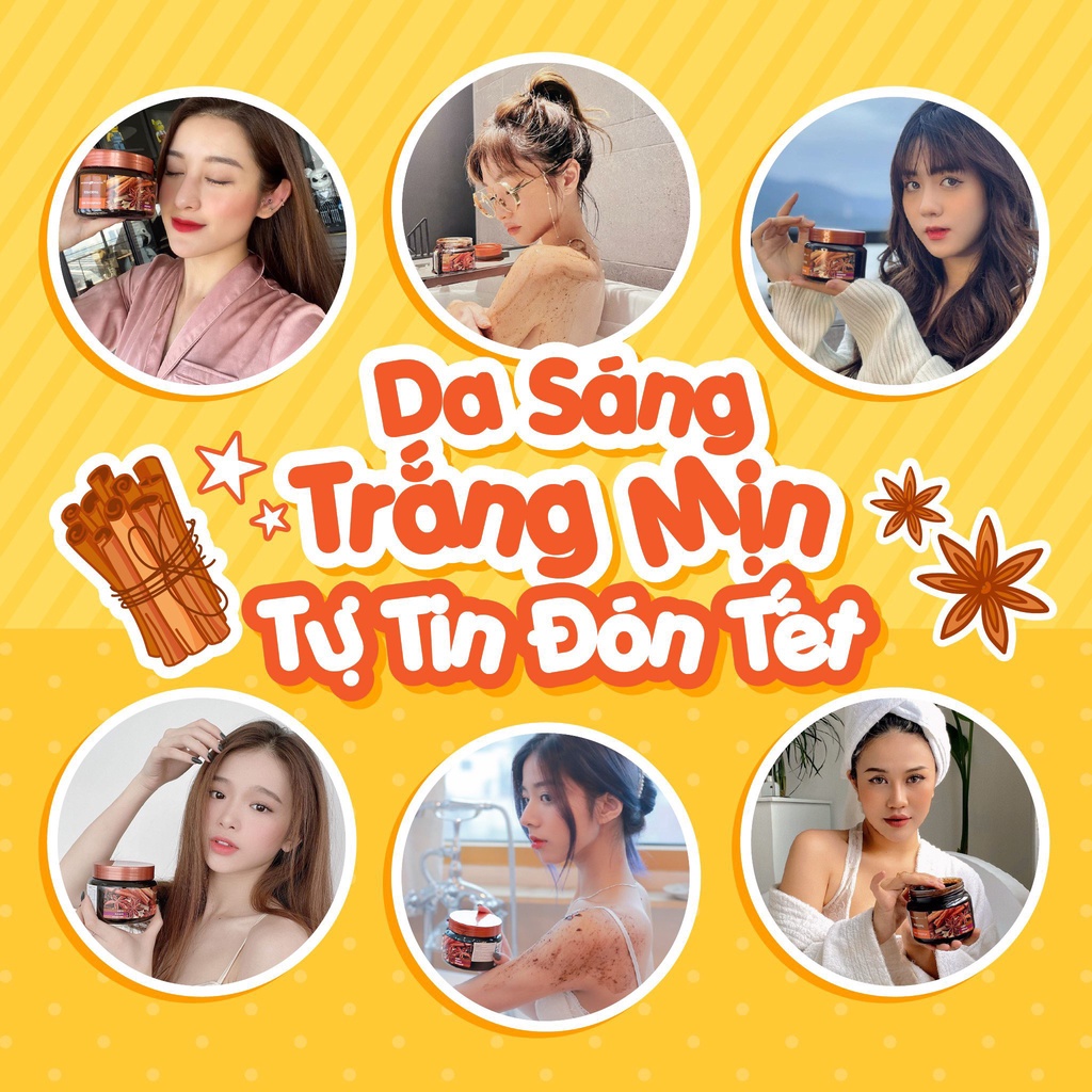 Ảnh Tẩy Tế Bào Chết Toàn Thân Exclusive Cosmetic Chiết Xuất Quế Hồi & Cafe (380,500g) 4