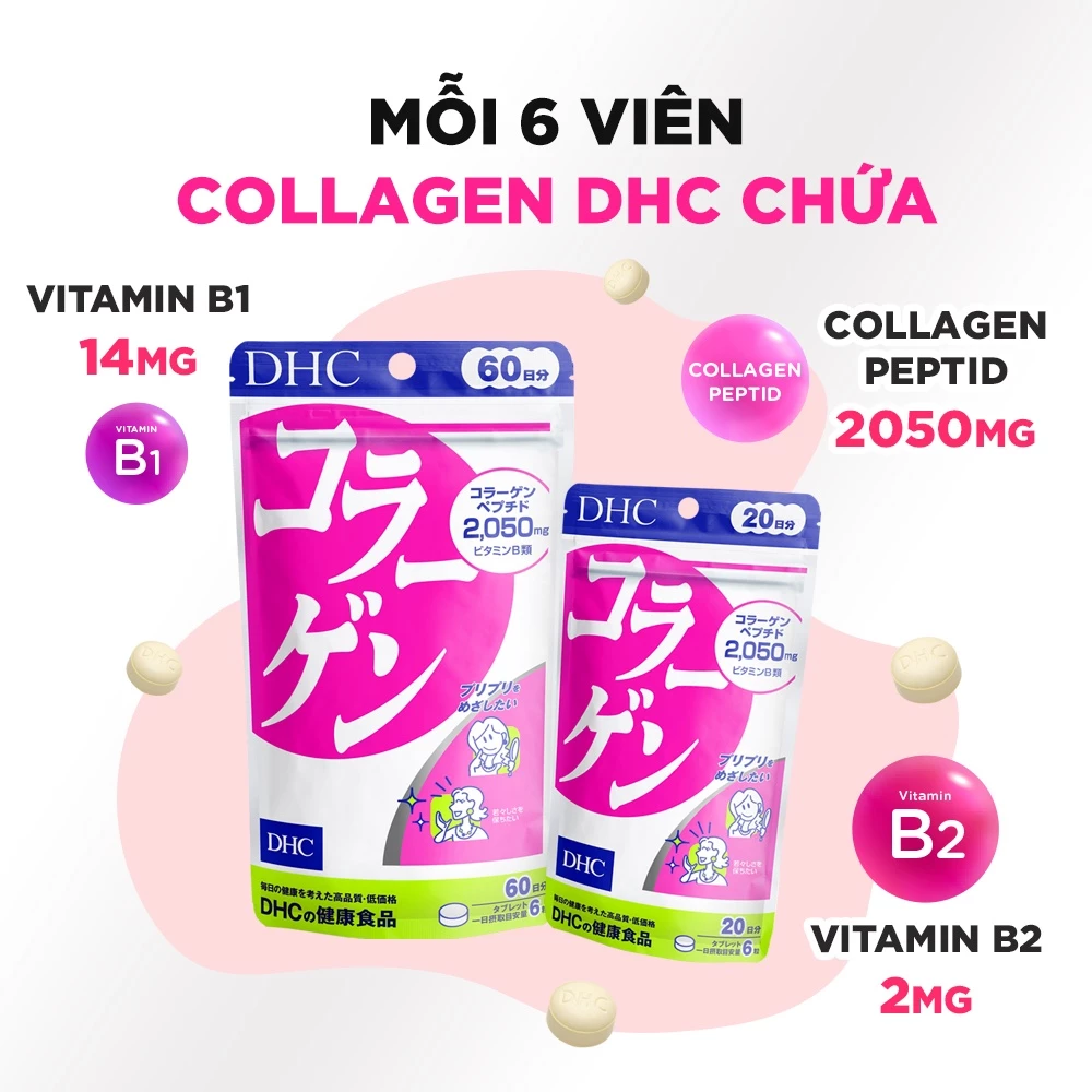 Thực phẩm bảo vệ sức khỏe DHC COLLAGEN (NEW) (20 ngày)