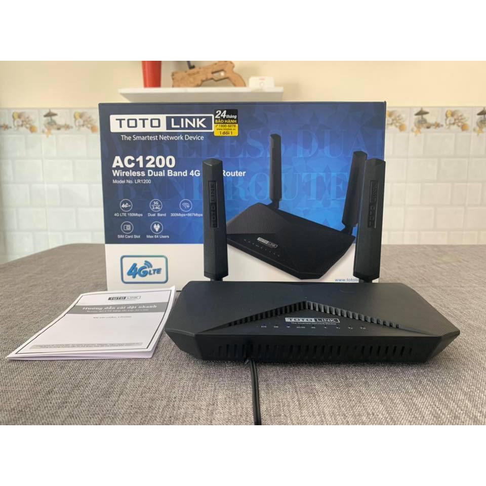 Router 4G Totolink LR1200 băng tần kép AC1200 LR1200-TG - Hàng Chính ...