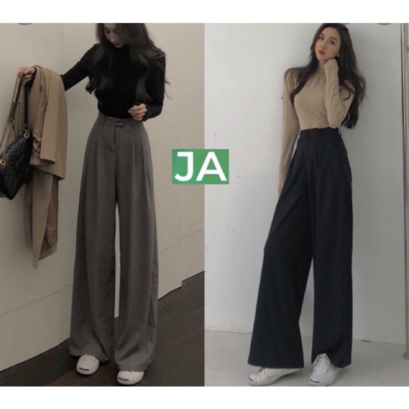 Quần tây nữ [MAY THEO SỐ ĐO] - lưng quần cạp cao - chất liệu cao cấp, màu đen - Tiệm may Diluclothing