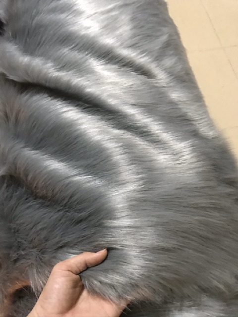 Thảm Lông Dài Màu Xám Tro Nhiều Kích Thước