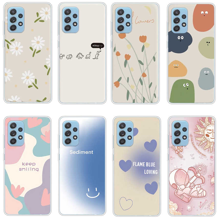 Ốp Điện Thoại TPU Dẻo In Họa Tiết Độc Đáo Thời Trang Cho Samsung Galaxy a50s a51 a52 a70