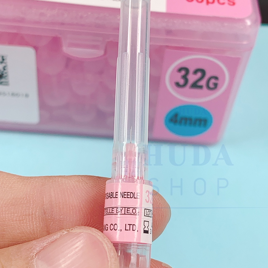 Kim tiêm dưỡng chất căng bóng da meso PRP Sharp Needles 32G-34G sử dụng trong spa thẩm mỹ
