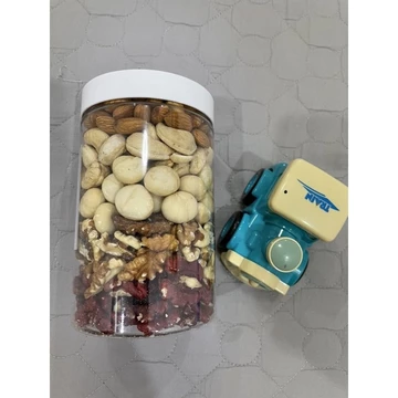 Hộp 500g mix 5 loại hạt cao cấp (nhân óc chó đỏ, nhân óc chó vàng, mắc ca, hạnh nhân, điều)