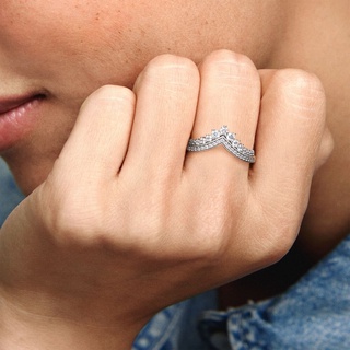Nhẫn bạc nữ LAMY Princess Wishbone Silver Ring 8058