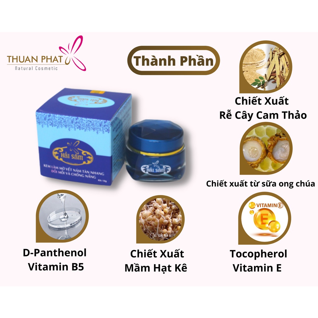 Kem làm mờ vết nám - tàn nhang - đồi mồi và chống nắng THUANPHAT Natural Cosmetic