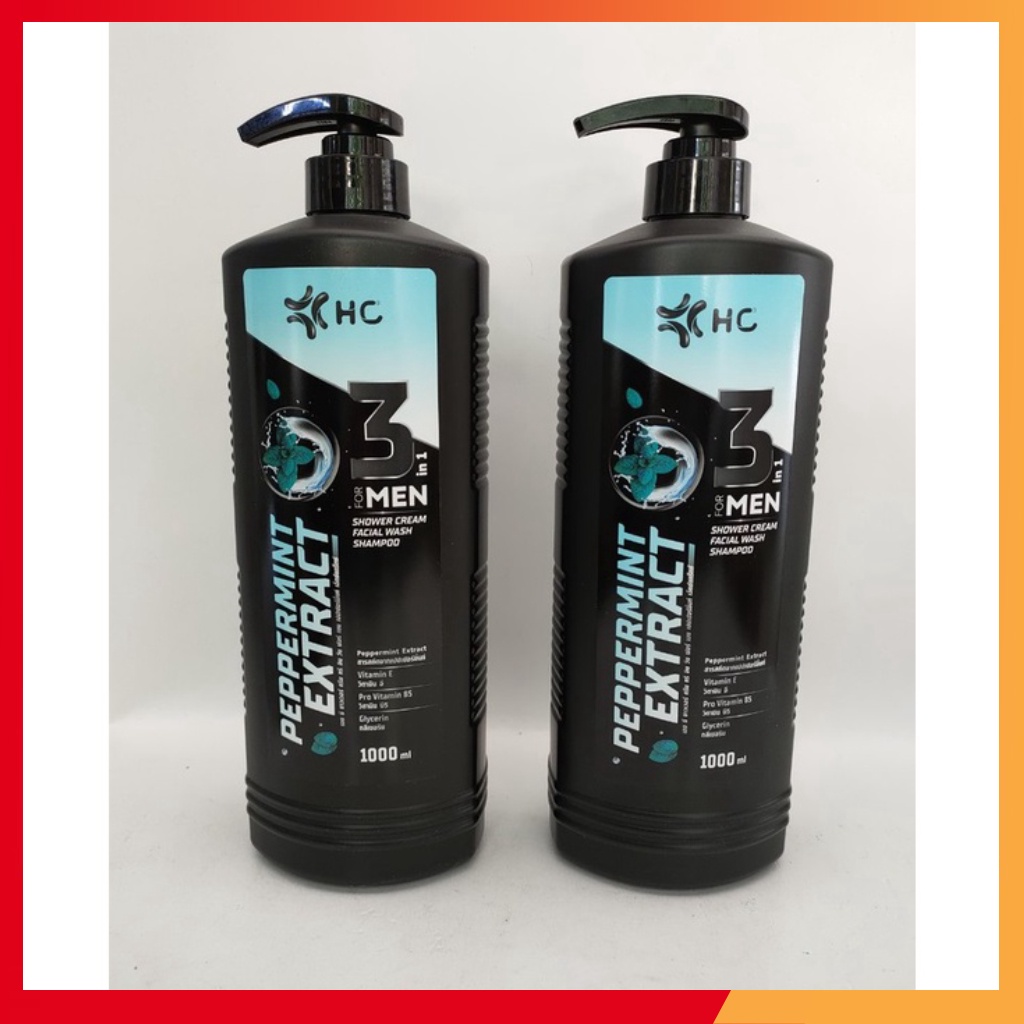 (Chính Hãng) Sữa Tắm Gội Rửa Mặt 3in1 For Men HC 1.000ml Thái Lan - 1 Chai