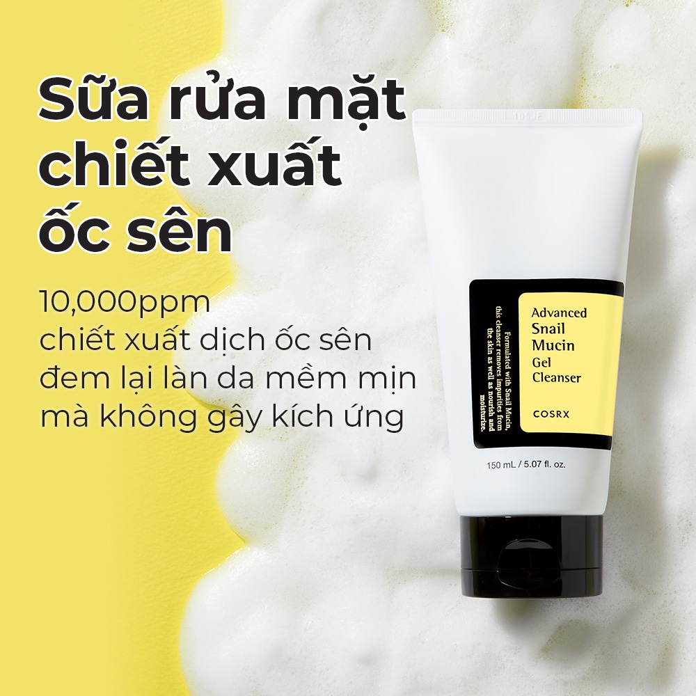 Ảnh Sữa rửa mặt COSRX 150ml dạng gel chiết xuất ốc sên 2