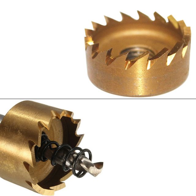 Bộ 5 mũi khoét đa năng từ 16 tới 30mm , lưỡi bằng thép gió cứng , mũi khoét sắt , mũi khoét inox, mũi khoét nhựa