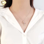 Dây chuyền bạc Ý 925 Huệ Ngân - MẶT TRĂNG và MÈO PP1833 — ảnh 4