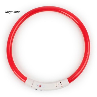 LGSZ♥Đèn LED sạc ban đêm nhấp nháy phát sáng Sạc USB cho thú cưng Chó con Vòng cổ cổ