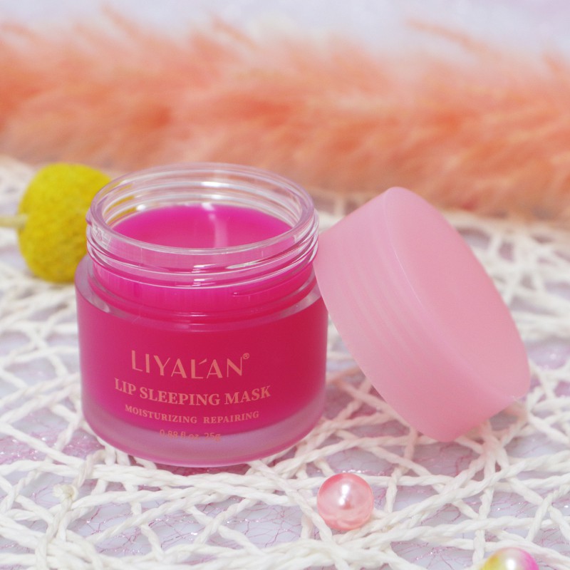 Ảnh Mặt nạ ngủ môi LIYALAN dưỡng ẩm tái tạo làn da hiệu quả chuyên dụng 25g 2