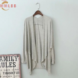 Áo Khoác cardigan cotton Dáng Dài Rộng Plus Size Thời Trang Mùa Hè 2023 Cho Nữ