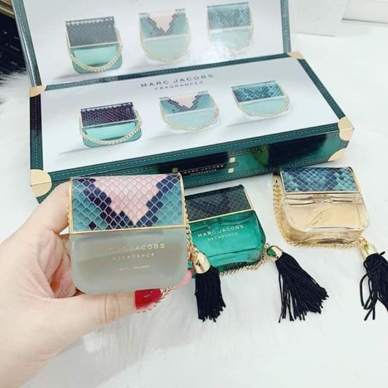 [REAL - Mini] Bộ Set Nước Hoa Mini Marc Jacobs Decadence 3 chai / 25ml Cuốn Hút