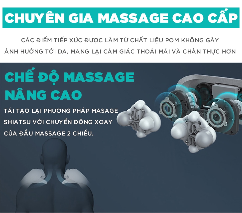 Mô tả Máy Massage Cổ Vai Gáy Chuyên Sâu KINGTECH KS-460,  Chức Nhiệt Hồng Ngoại, Xoay Đảo Chiều - Hàng Chính Hãng - 3