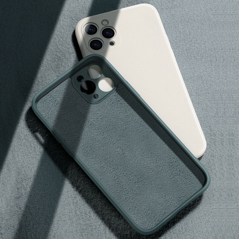 Ốp điện thoại silicone mềm chống sốc màu trơn thích hợp cho iphone 6 6s 7 8 plus