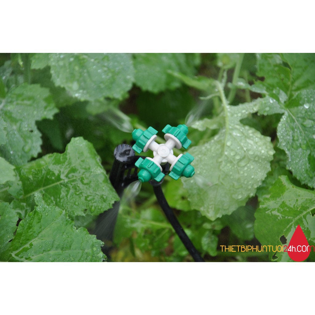 Trọn Bộ Tưới Phun Sương Tự Động Hẹn Giờ Cho Vườn Lan Tầm 15-20m2, Tặng Chiết Áp