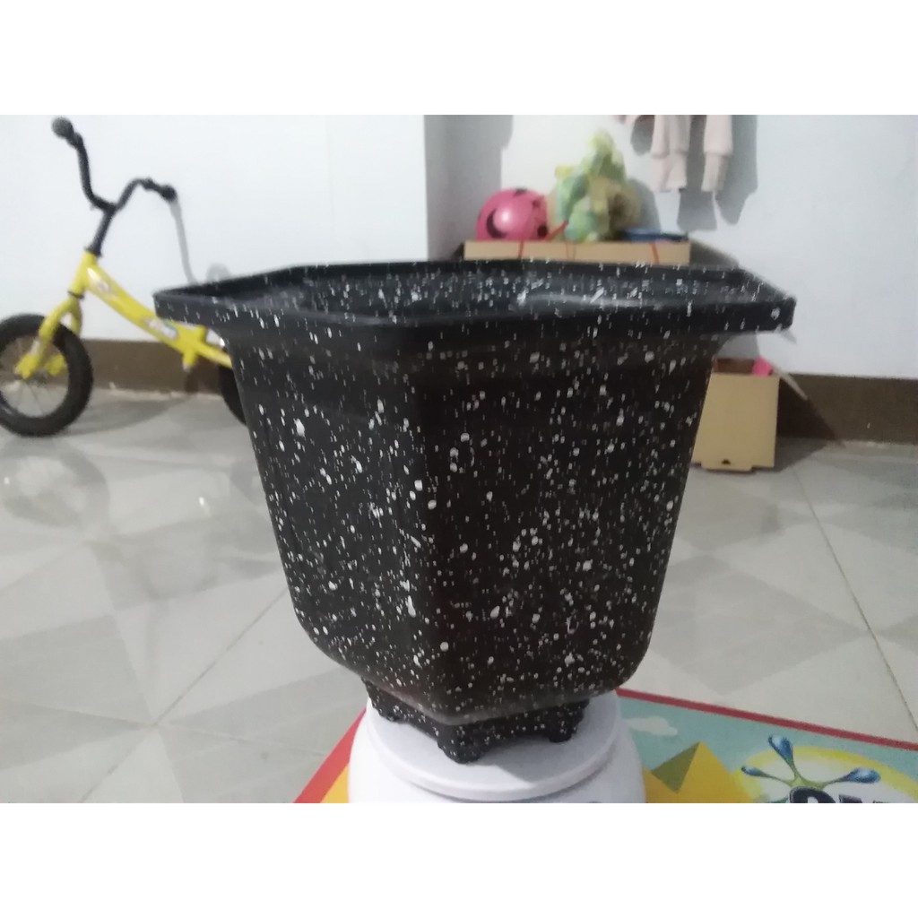 Chậu nhựa lục giác giả đá size 23 *19 cm | Shopee Việt Nam