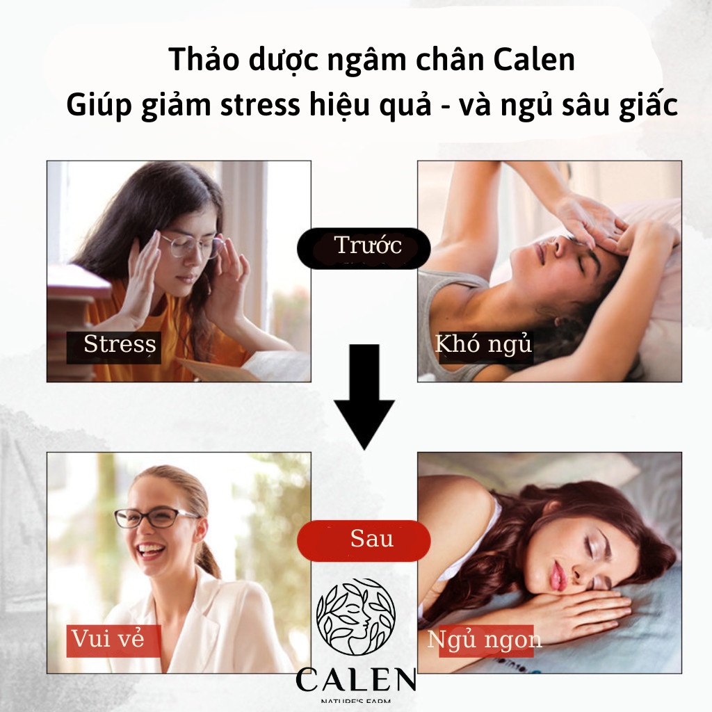 Ngâm chân thảo dược Calen giúp thải độc, bài hàn, lưu thông khí huyết, an thần ngủ ngon, giảm đau xương khớp và giảm cân