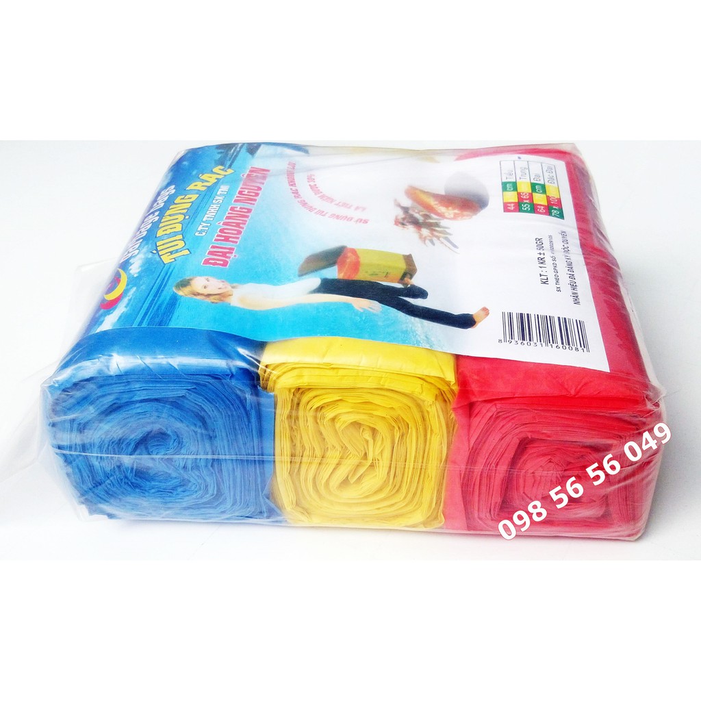 [Giá siêu rẻ] Bịch đựng rác 3 cuộn cỡ đại, trung, tiểu / Túi đựng rác ...